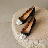 Faye Embellished Square Toe Heels Black